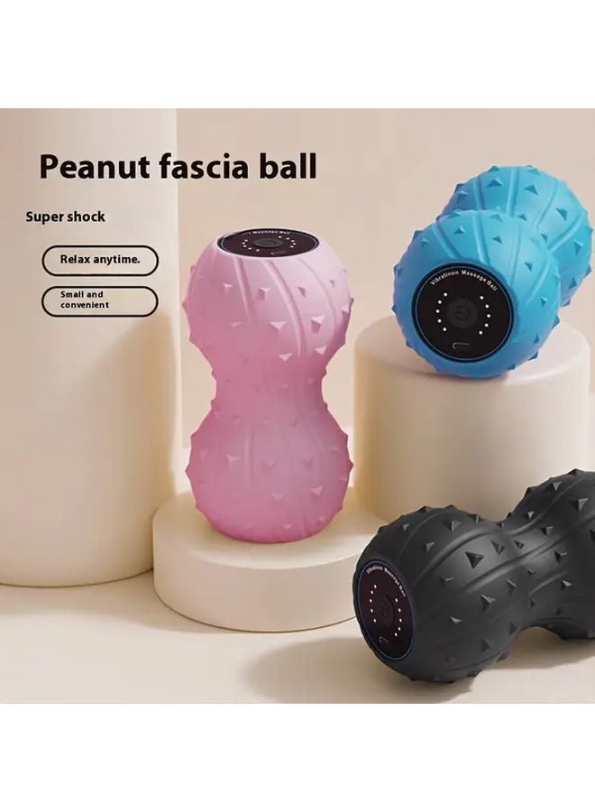 Rosy 5 Speed Vibrating Peanut Massage Ball USB Rechargeable Deep Tissue Trigger Point Therapy - Image 1